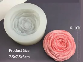 Molde silicona peonia grande